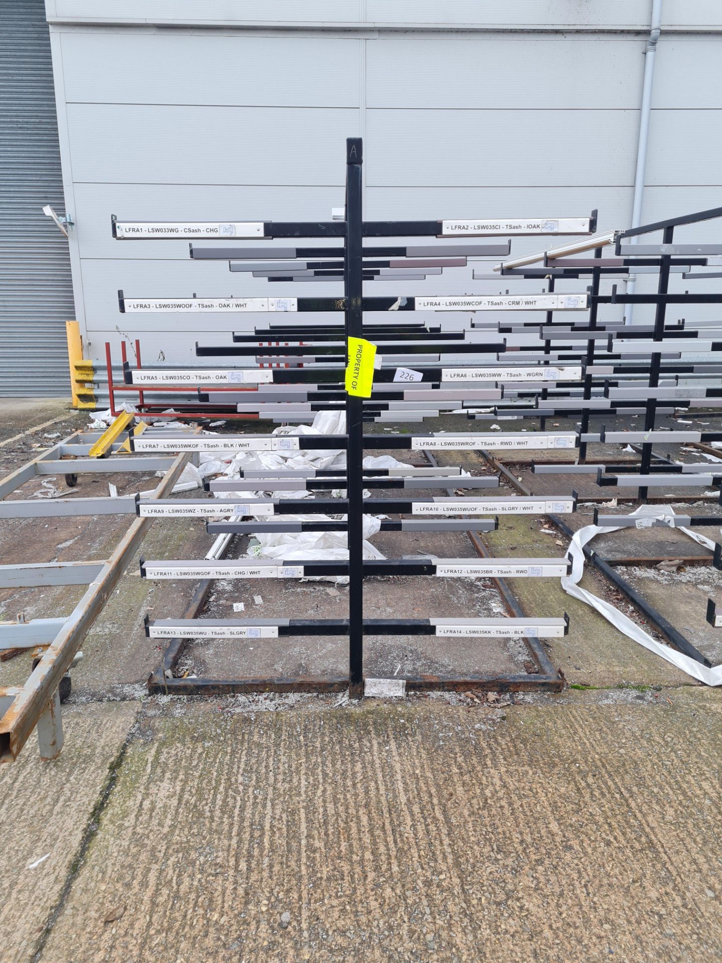 Double Sided Welded Steel 8 Tier Stock Rack 5.3m L x 1.65m W x 2m H