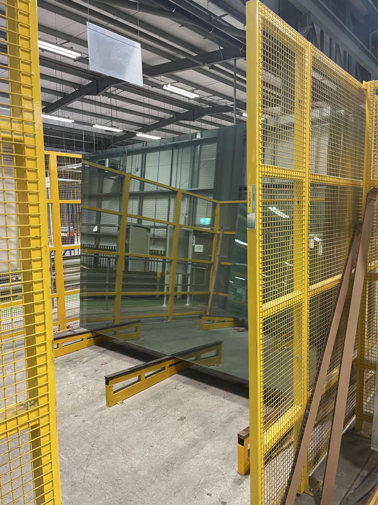 5, Caged Steel L Shaped Glass Racks, each circa 4.1m Wide x 2.5m High &amp; contents to Include Appr - Image 4 of 5