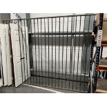 3,Steel fabricated floor mounted door panel storage racks. 23+ locations, Size approx. 2.9Wx2.2H mtr