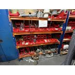 1, Single bay of storage racking with various assorted Urban SV800 and welder spares.