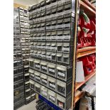1, Various consumables store components with bin storage racking. Includes various pneumatic air fit