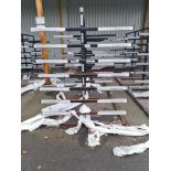 Welded Steel Double Sided Steel Stock Rack 5.2m x 1.65m W x 2.09m H