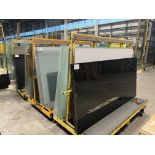 3, Double Sided A Frame Trolleys And Contents of Miscellenous Glass Sheets As Lotted