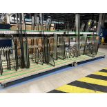 3, Steel fabricated Glazed unit storage trolleys, colour grey, two sided, approx. 100 locations, ap