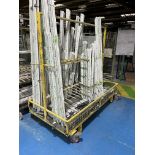 7, Steel fabricated Approx 40 location uPVC window profile storage trolleys