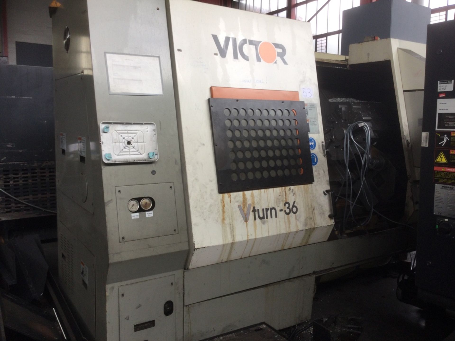 Victor VTURN 36 Horizontal CNC Lathe With Fanuc Series Ot Control