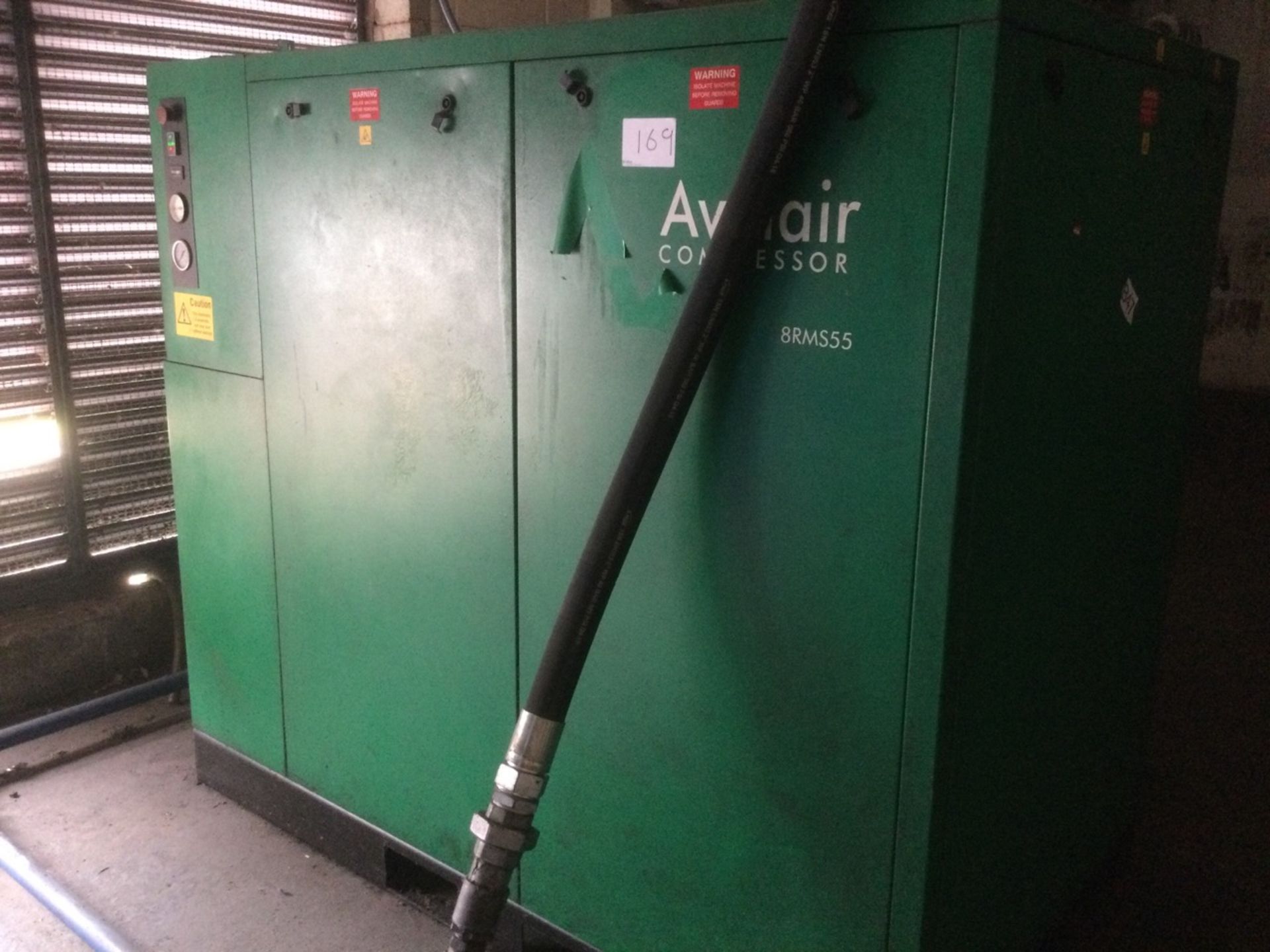 Avelair 8RMS55 Packaged Air Compressor For Spares Or Repair