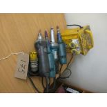 4: Various Handheld Grinders and Power Pack