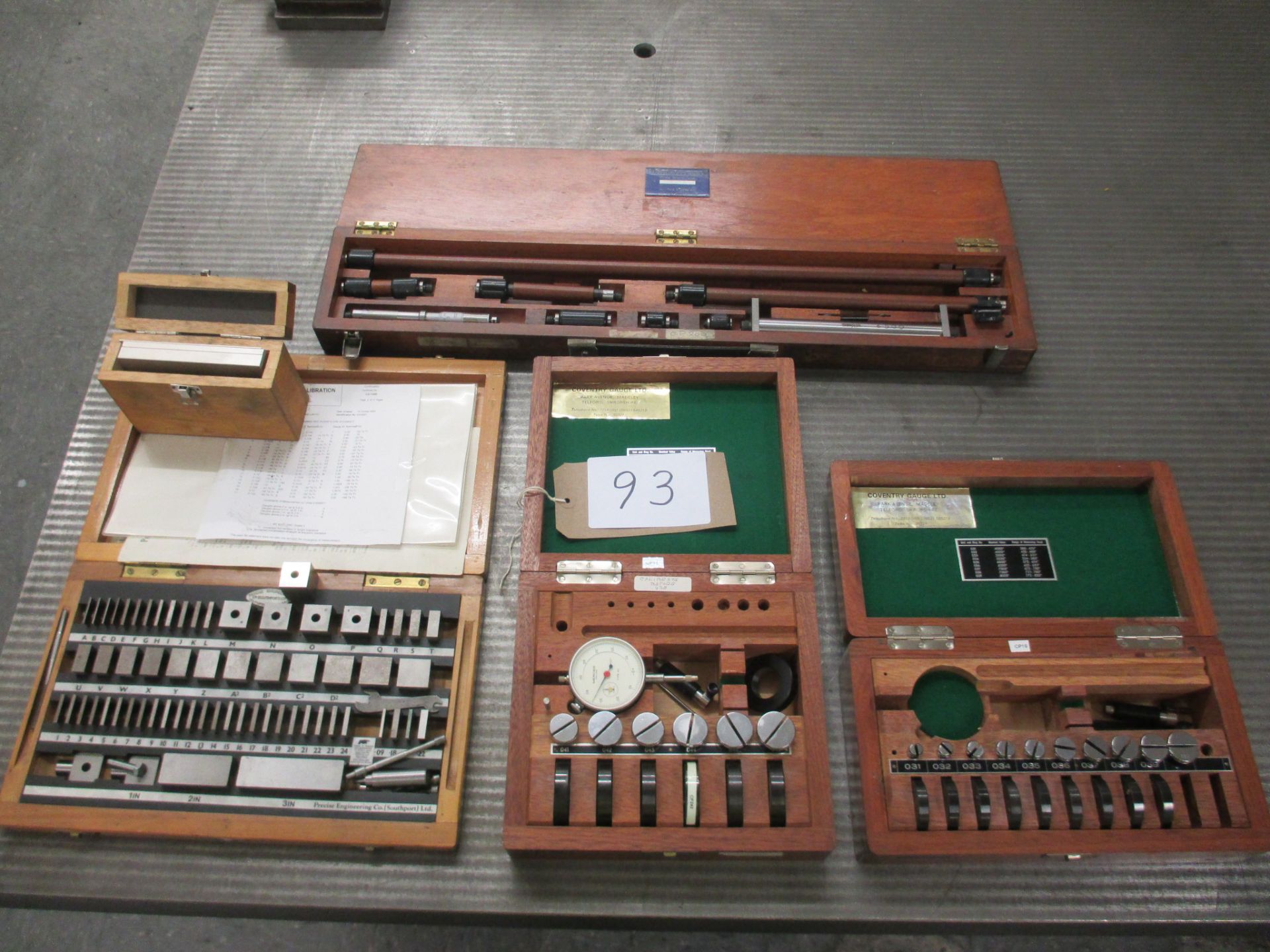 Quantity of Slip Gauges, Internal Micrometer, Dial Test Indicator