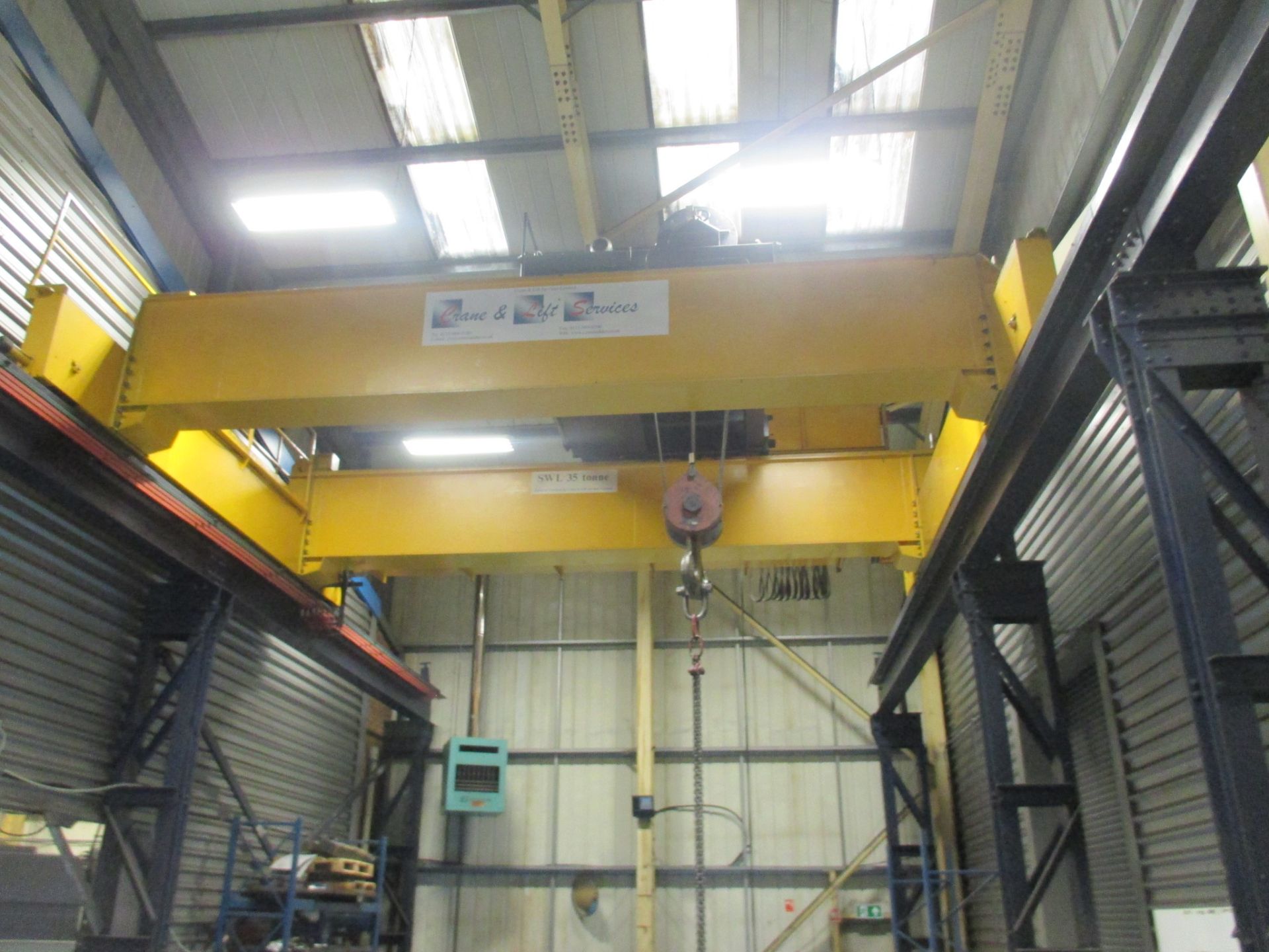 1: Crane & Lift Services Twin Girder Overhead Travelling Crane, 35 Ton S.W.L.