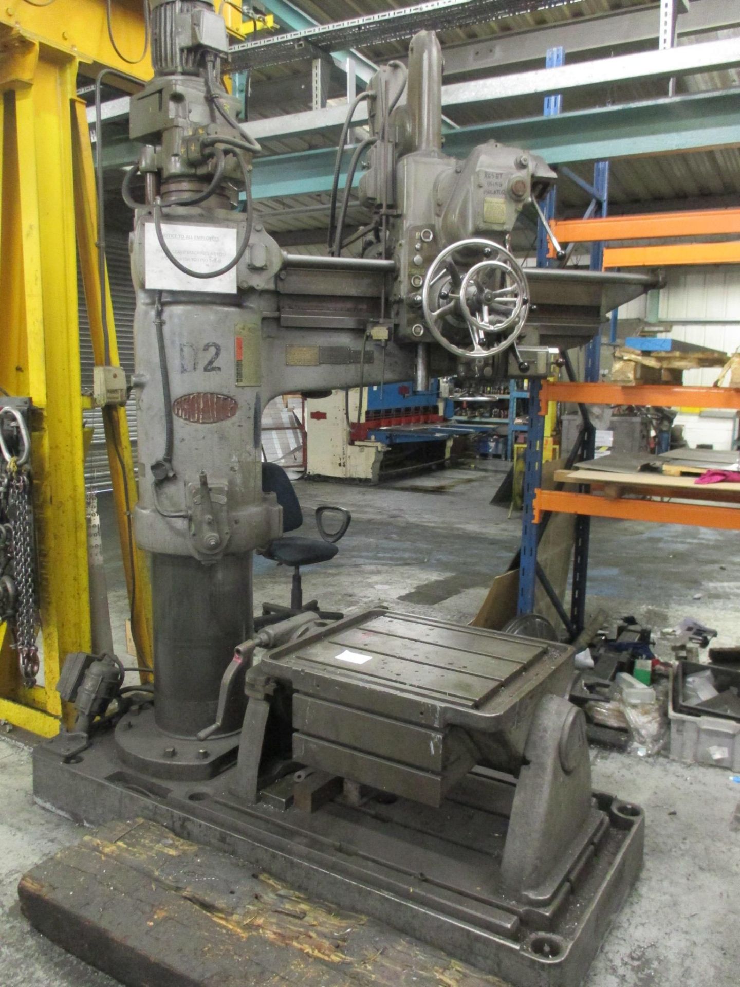 1: Asquith 48" Radial Arm Drill. Serial Number: 28610