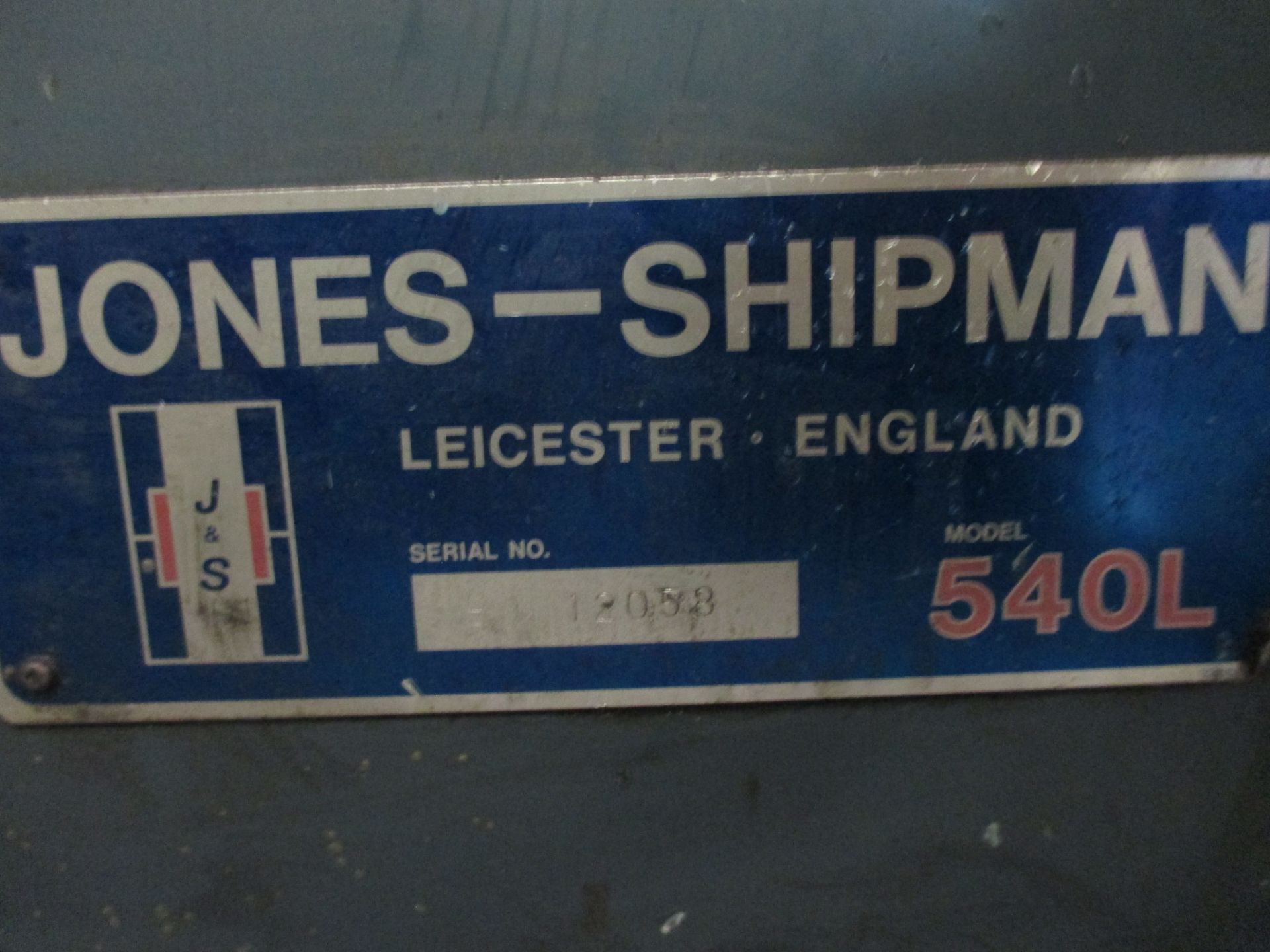 1: Jones-Shipman 1400 Surface Grinder. Serial Number: 12058 - Bild 2 aus 2