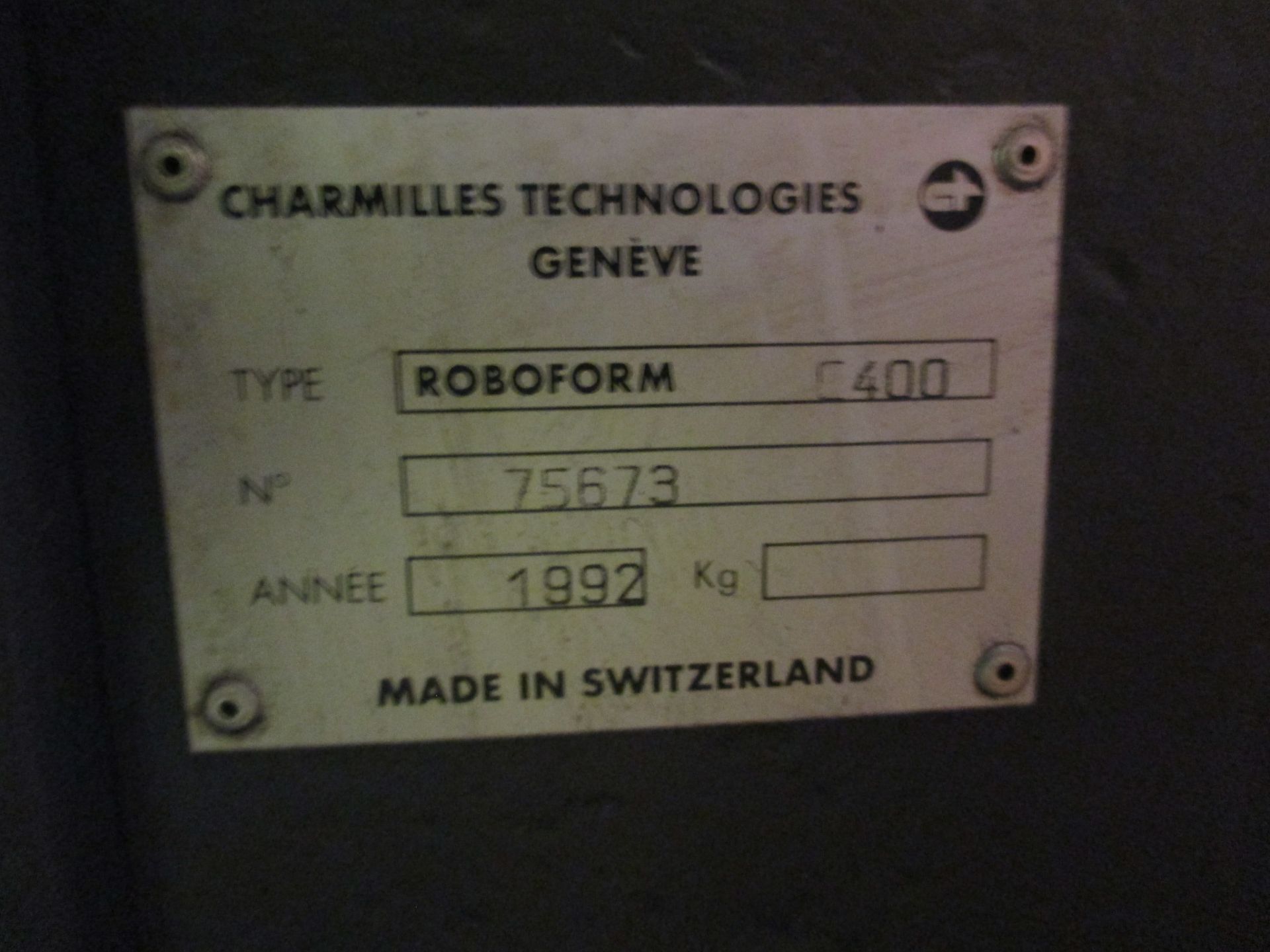 1: Charmilles Technologies Robofil 400 CNC Die Sinking Wire EDM. Year of Manufacture: 1992 - Image 3 of 4