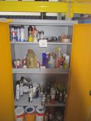 1, Steel Cabinet and contents