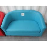 3, Single Tub Chairs, 1, Sofa and 1, Glass Coffee Table as Lotted