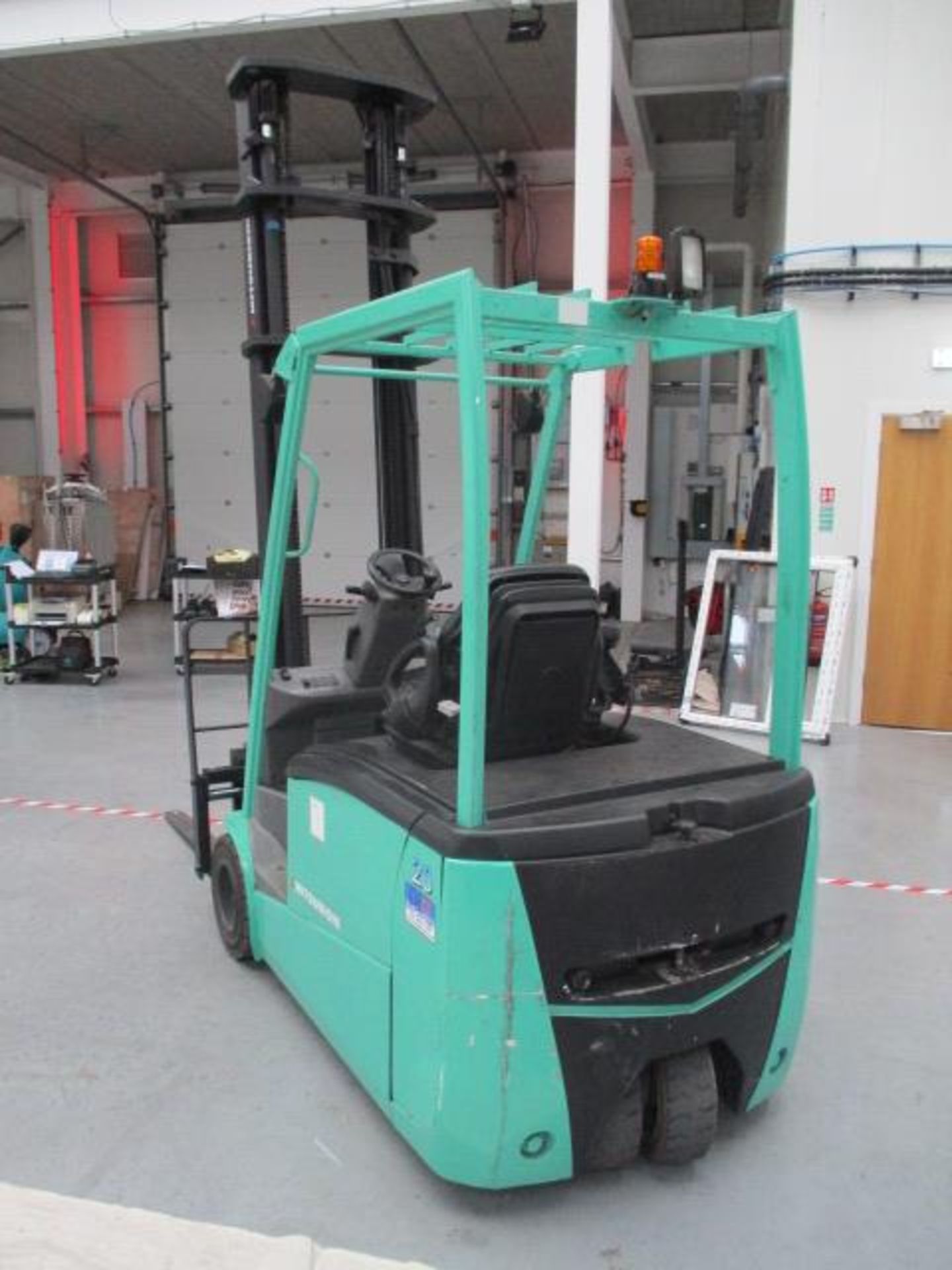 1, Mitsubishi FB20PNT 2 Ton Battery Powered Ride-On Forklift Truck Serial No. EFB2400018 (2012) with - Image 3 of 5