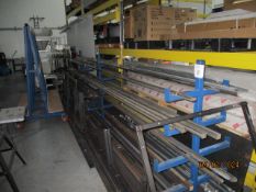 Assorted Lengths Steel Angle, Box Section, Unistrut to Include Cantilever Racking & Cage As Photos