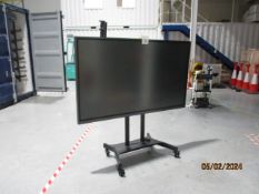 1, Samsung WM75A, 75" Touch Screen Television on Stand