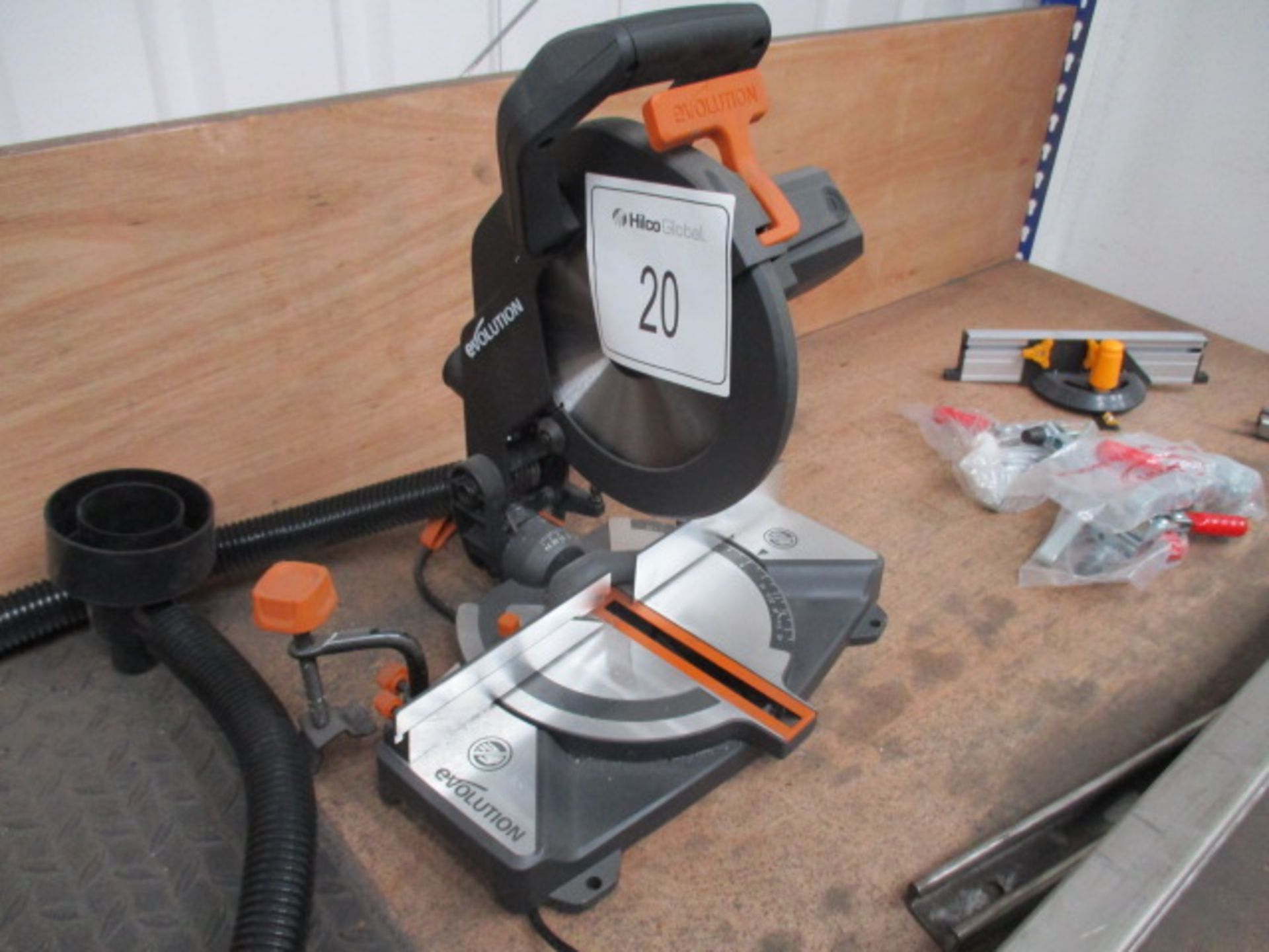 1, Evolution R120 Multi Material Table Mounted Chop Saw. Serial No. R210CMS-E2223VK113 (2022)