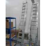 1, Werner 12 Rung 3 Stage, Aluminum Ladder
