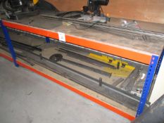 2, Work Benches with Contents of Steel Stock As Lotted