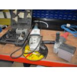 1, Vevor Hand Held Buffer, 1, Makita GA09200 Angle Grinder and 1, Titan TRB773HTG Heat Gun as Lotted