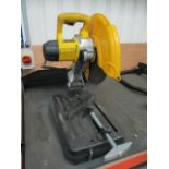 1, DeWalt D28730, Table Mounted Metal Chop Saw Serial No. 11878 With Portable Extraction Unit