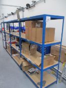 4, Bays of Lightweight Racking and Contents