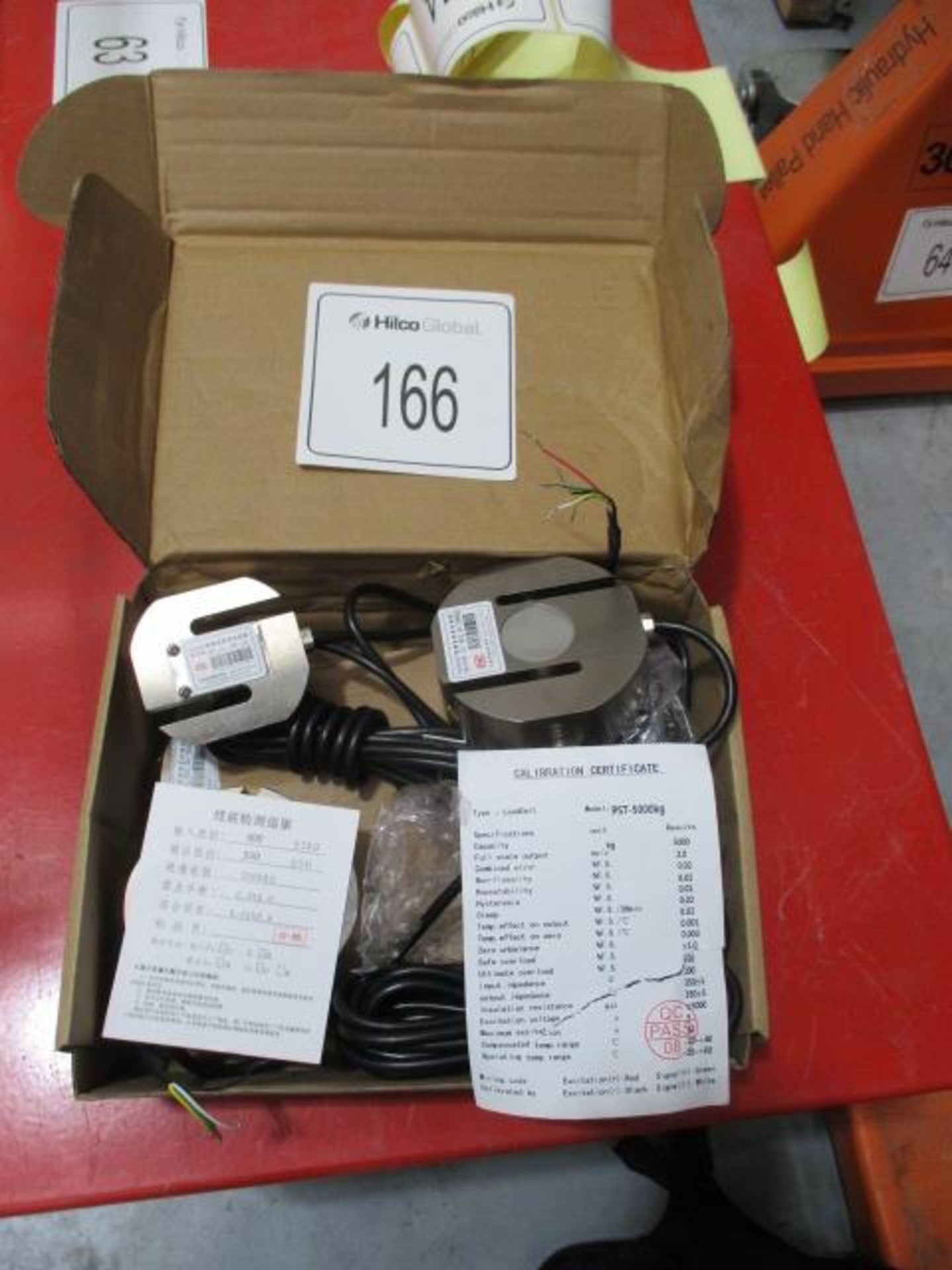 4, Pushton PTS 5,000 Kilo Load Cells Pressure Weighing Sensors and 1, 500 Kilo Load Cell as Lotted