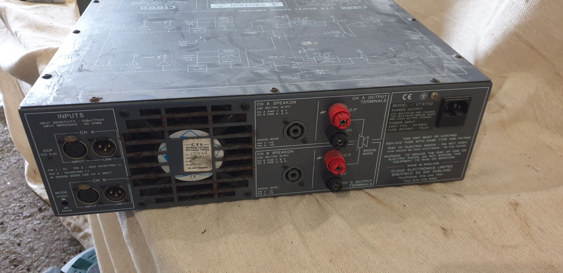 1 ; Cloud VTX750 Professional Power Amplifier - Bild 3 aus 3