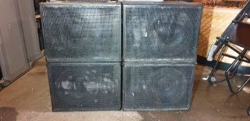 QTY ; 2 x Set of 2 Large Black Speakers