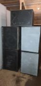 QTY ; Assortment of Speakers, comprising of 1 Medium and 4 Large