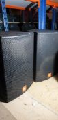 QTY ; 2 x JBL Sound Power Large Black Speakers