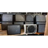 QTY ; Assortment of CVA Black Speakers, comprising of 14 Small, 3 Medium and 1 Large