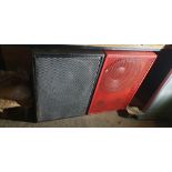 QTY ; 9 x Red or Black Large Floor Speakers.