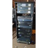 QTY ; Combined Lot to include: 1 x Samson E62 1/3 Octave Dual 31 Band Graphic Equalizer, 2 x Austral