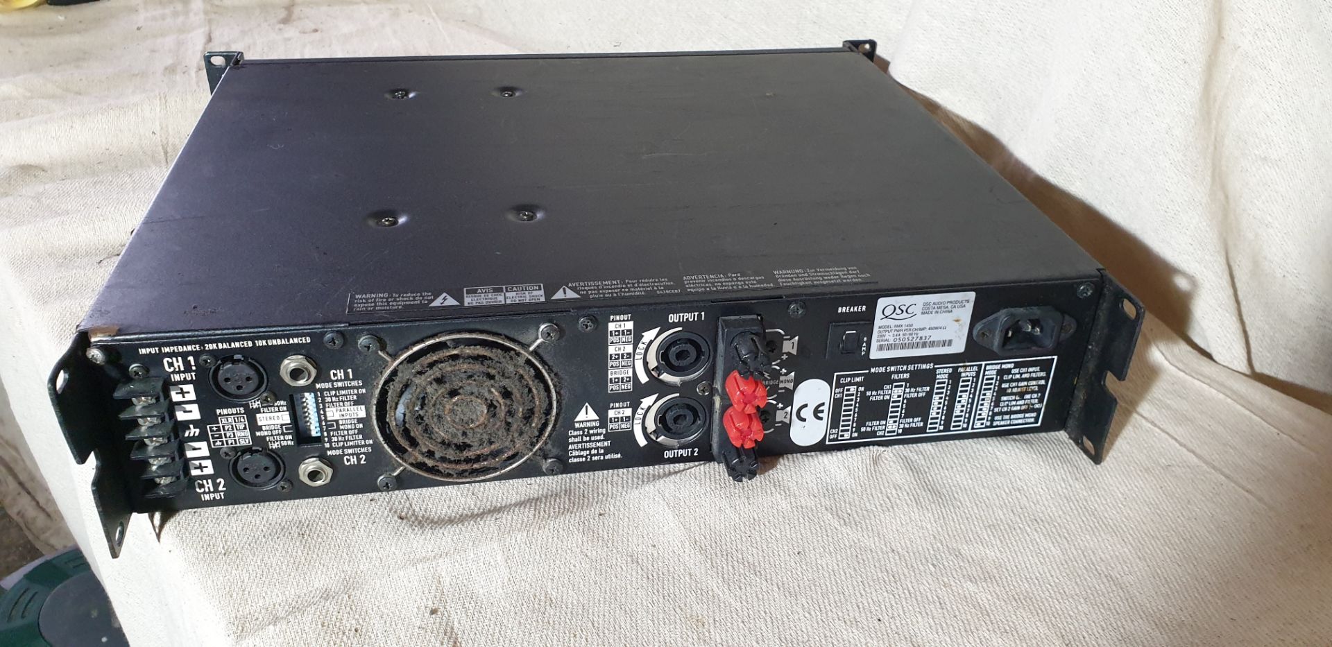 1 ; QSC Audio RMX 1450 Professional Power Amplifier. - Image 2 of 2