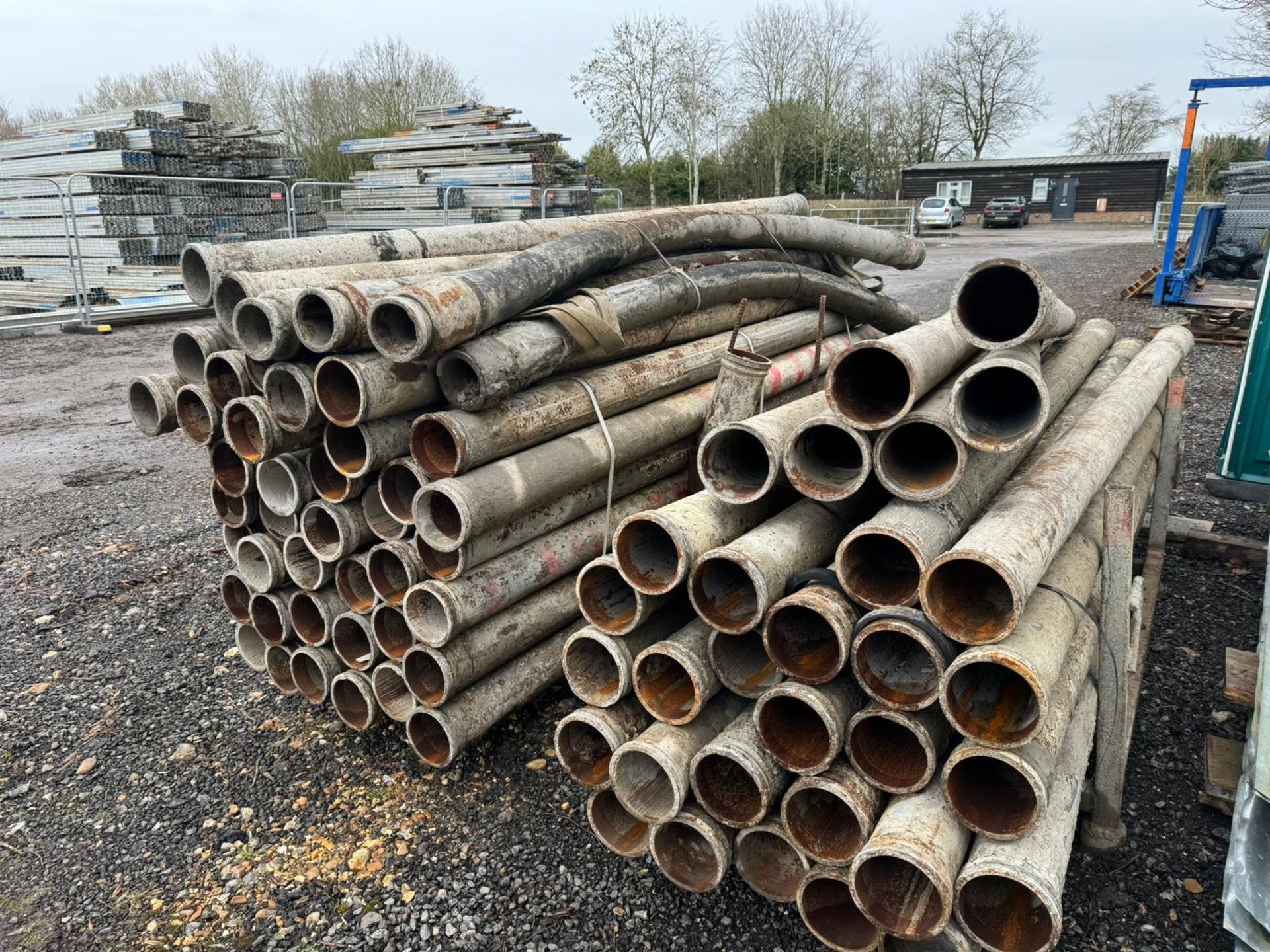 (Approx 75) 3m x 150mm Rigid Concrete Pump Pipes