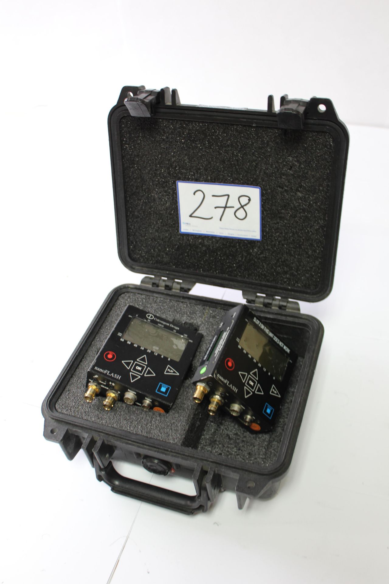 2 Convergent Design Nanoflash Recorder/ Players with Flight Case