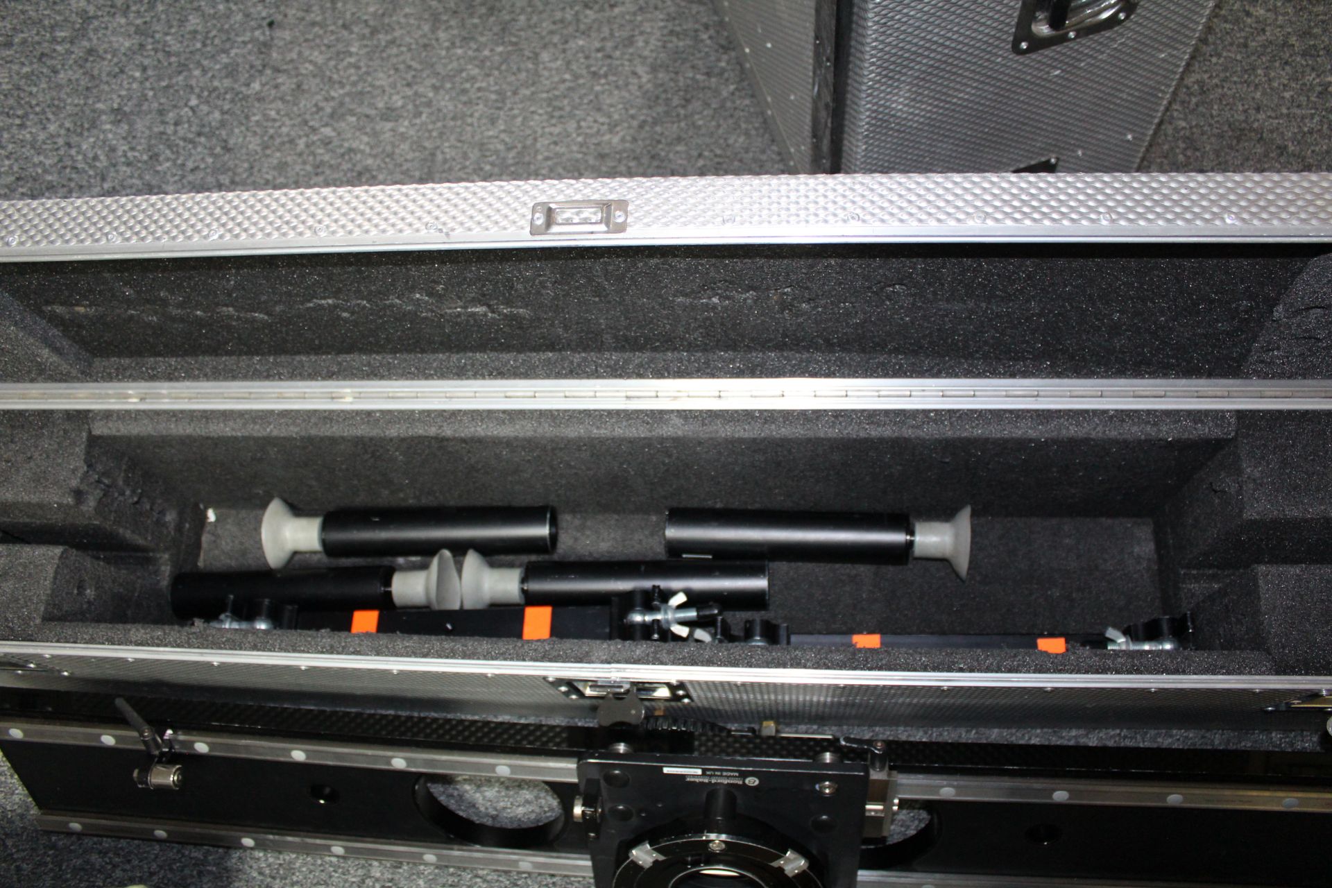 Ronford Baker Hepcomotion Linear Camera Slide Rail System with Flight Case - Image 2 of 2