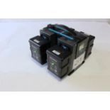 Hawk-Woods VL-4X4 Siultanious Battery Charger with 4 Sony BP-FL75 Lithium -Ion Battery Packs