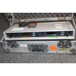 Sennheiser SR 2050 Stereo Transmitter with 2 Sennheiser EK 2000 Bodypack Receivers and Flight Case