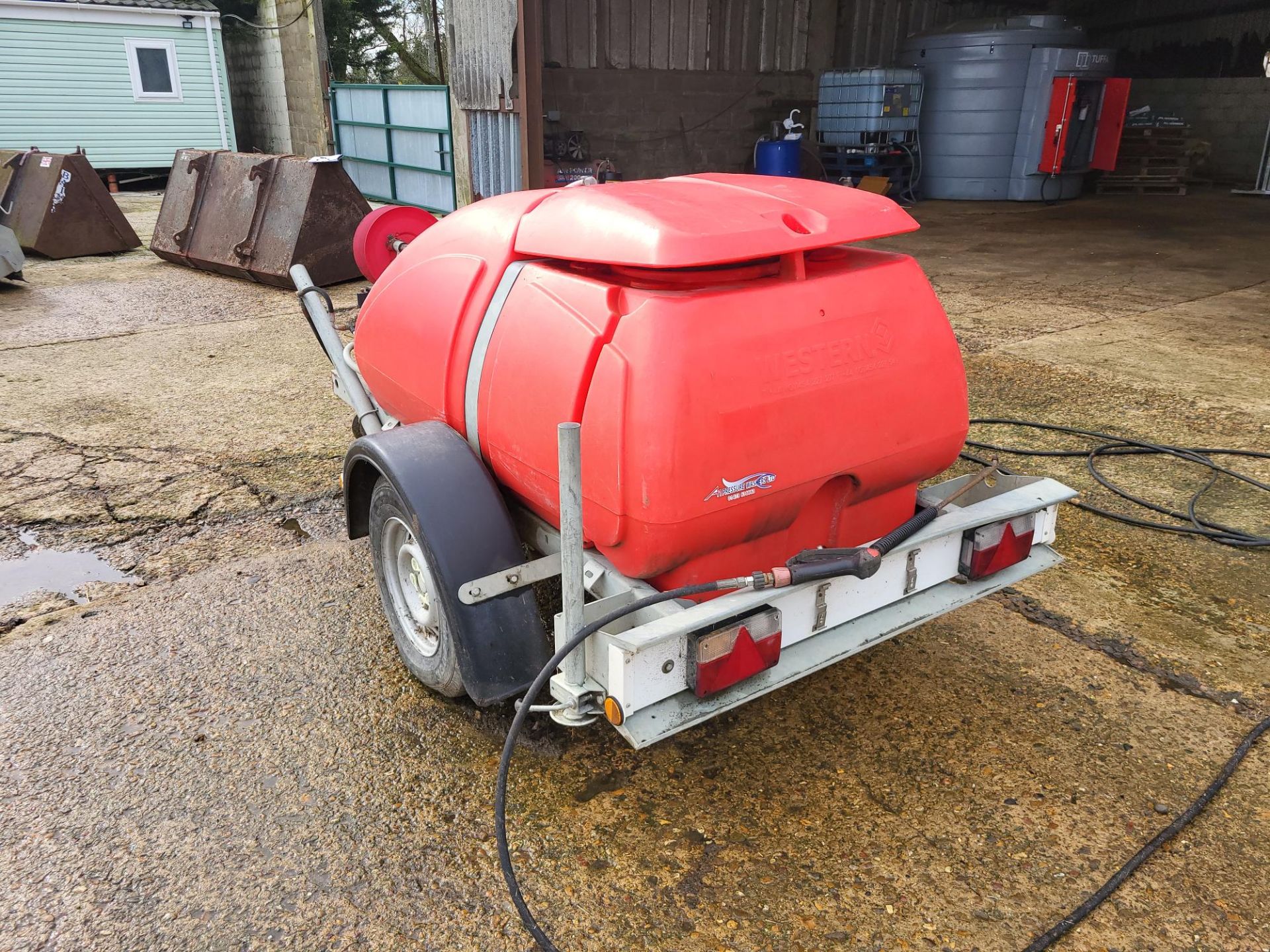 1, Western 1,000 Litre Mobile Single Axle Diesel High Pressure Washer with Yanmar L100N5CA1F1AABW - Image 3 of 5
