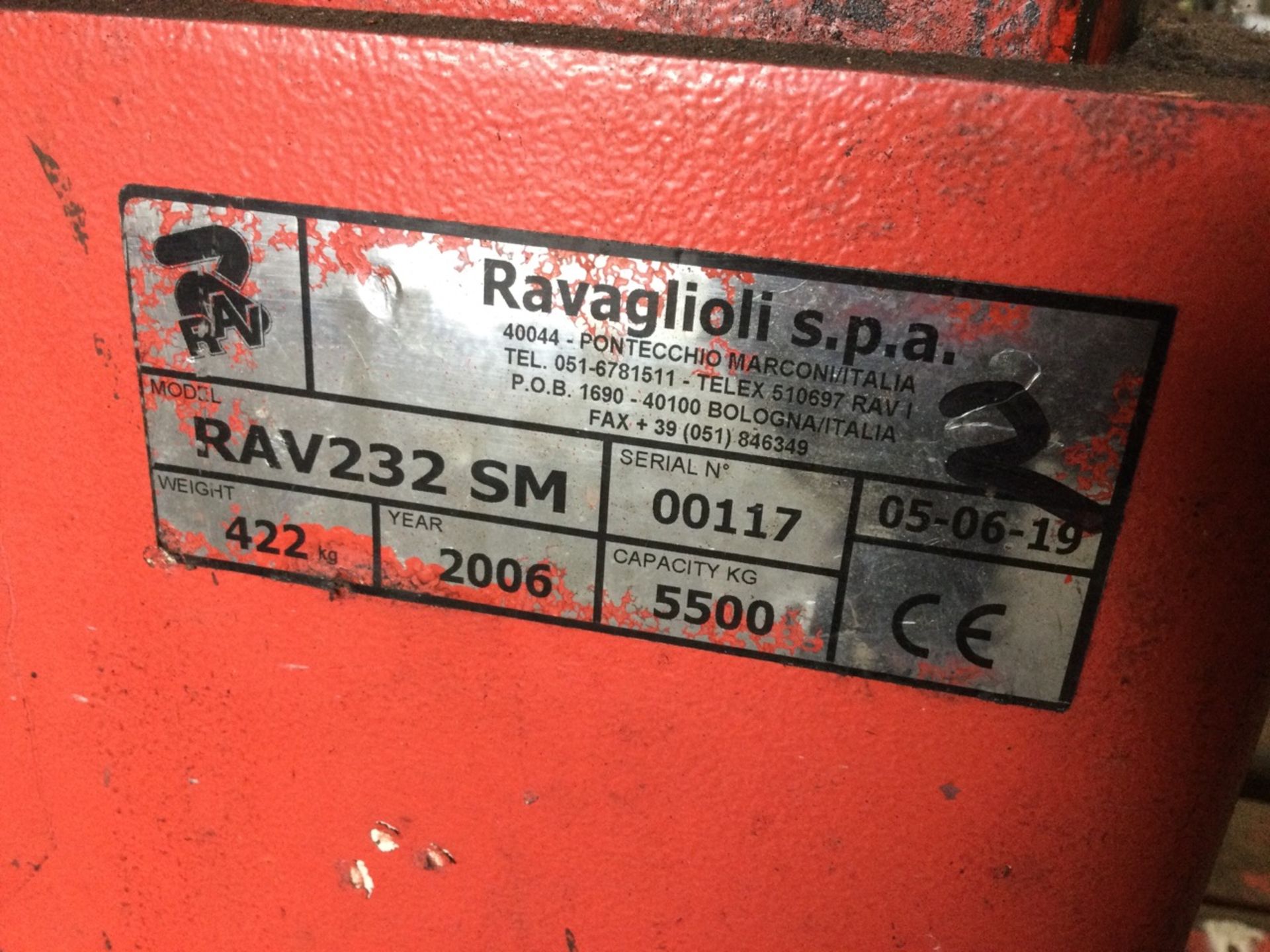 Somers/Ravaglioli RAV232 SM Mobile Cable Connected Vehicle Stands, Each 5500kg Capacity, serial numb - Bild 3 aus 6
