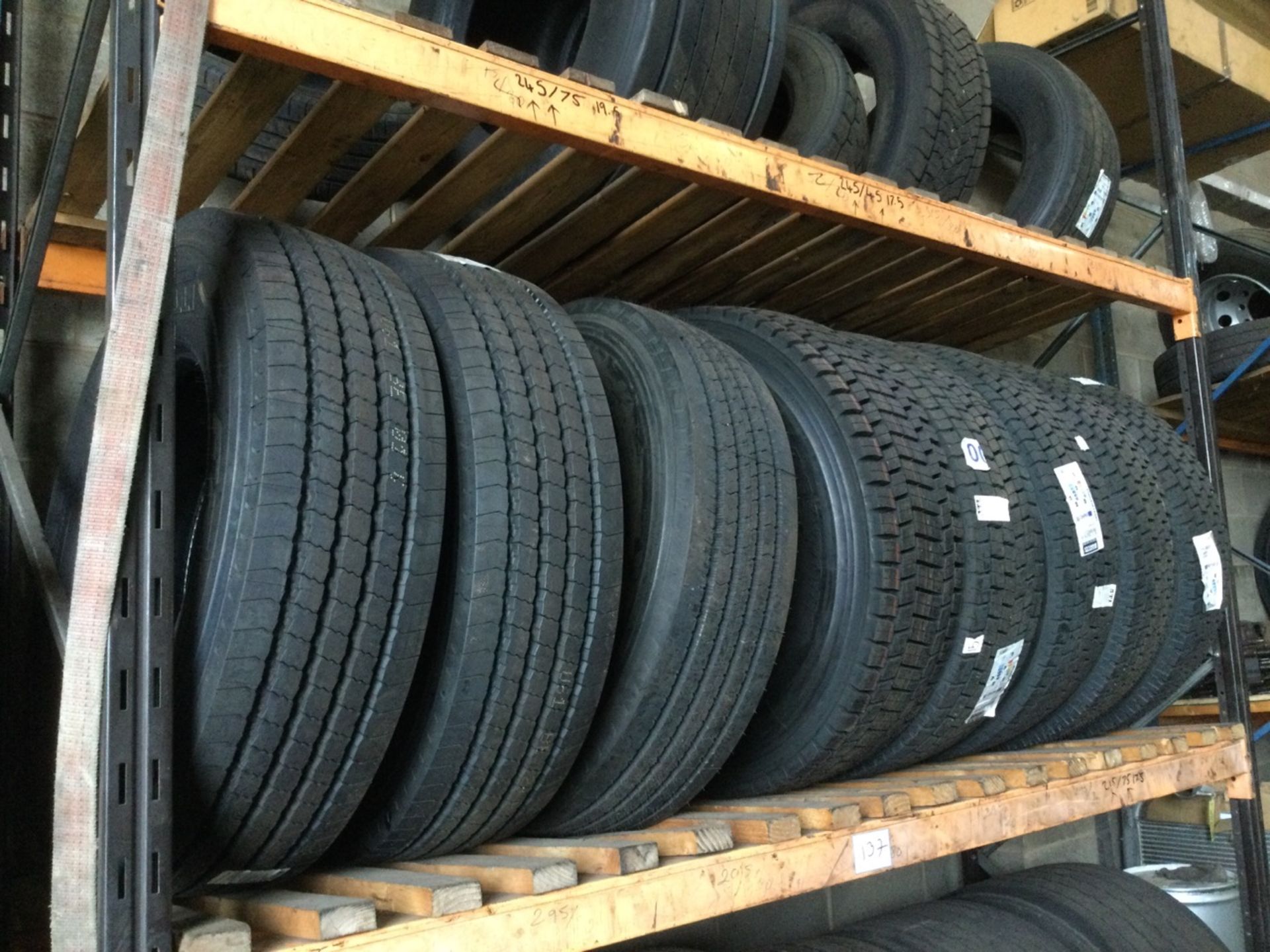 Rack And Tyre Contents As Photographed Tyre Sizes Predominantly 22.5" - Image 2 of 4