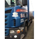 SCANIA G320-SRS D-CLASS (SERIES-1) 6x2 Curtainside Rigid Sleeper, 26 Tonne, Fork Truck Mounts, 1225