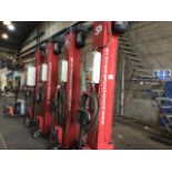 Somers/Ravaglioli RAV232 SM Mobile Cable Connected Vehicle Stands, Each 5500kg Capacity, serial numb