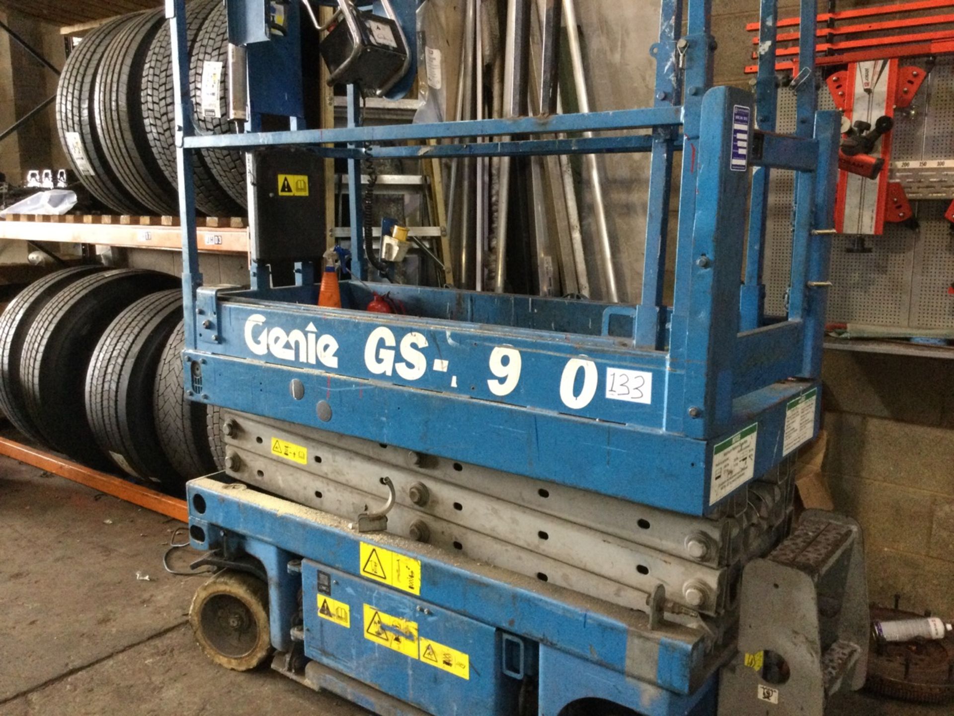 Genie GS-1930 Electric Scissor Lift, serial number UNKNOWN