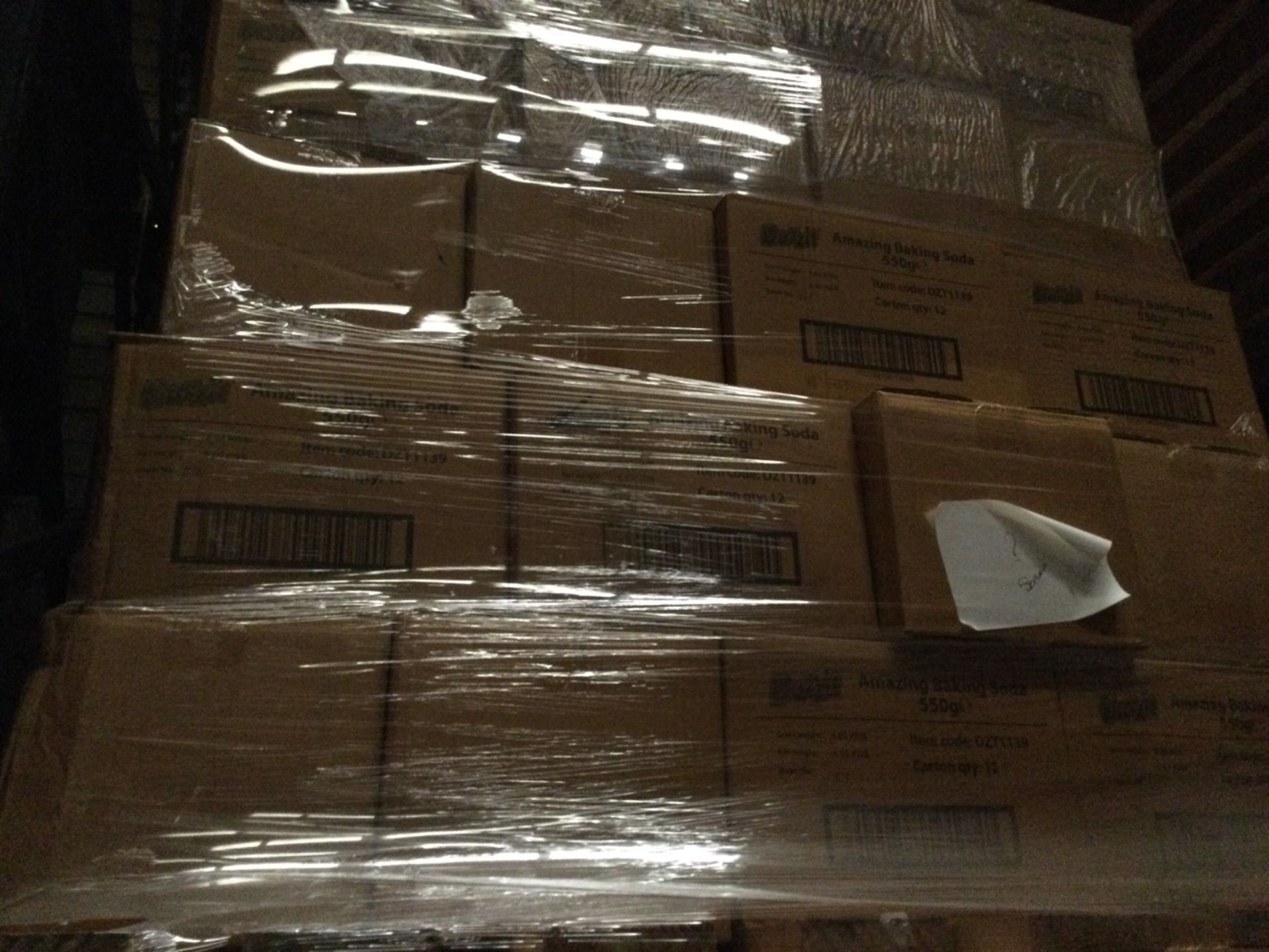 Pallet of Boxed And Unused Baking Soda