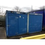 Temporary Office Unit, Steel, With Two Units Joined To Comprise One Unit Approx. 5m X 6m